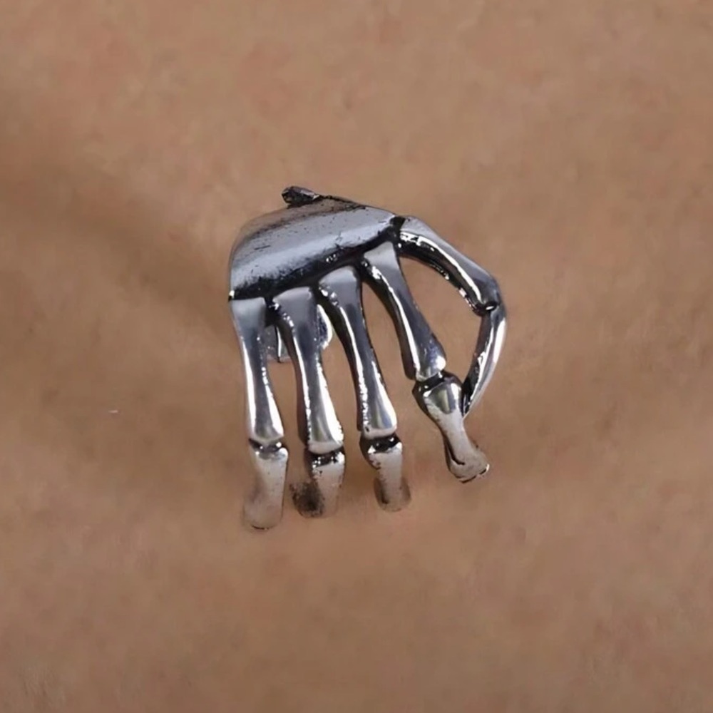 Skeleton Hand Ear Cuff - Picture 2 of 4